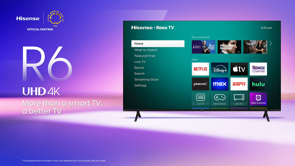 75" 4K UHD Hisense Roku TV