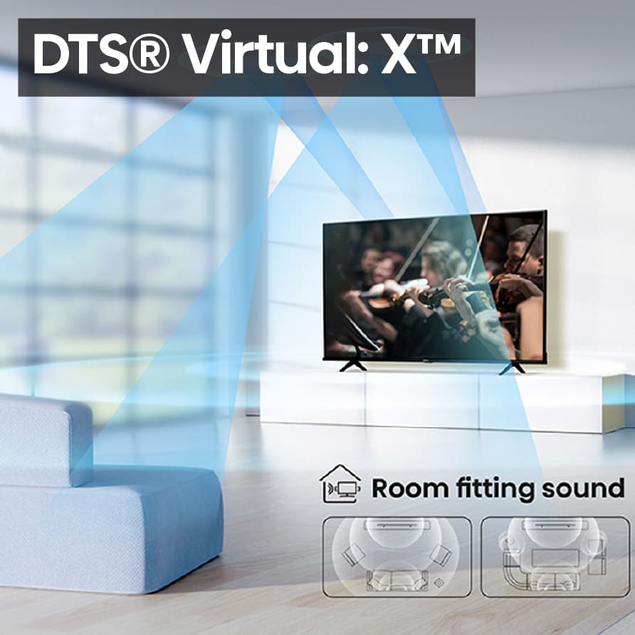 DTS® Virtual: X™ HISENSE 32 HISENSE televizor 32A4HA LED HD Android TV